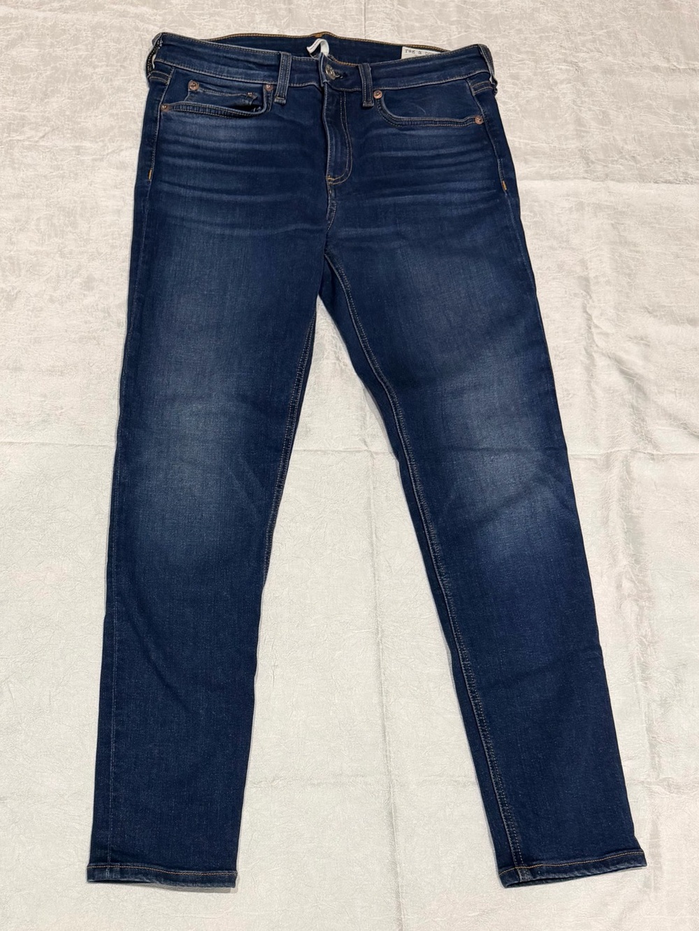 Rag & Bone Cate Mid Rise Ankle Skinny Jeans Dark Wash Size 28 Designer Denim